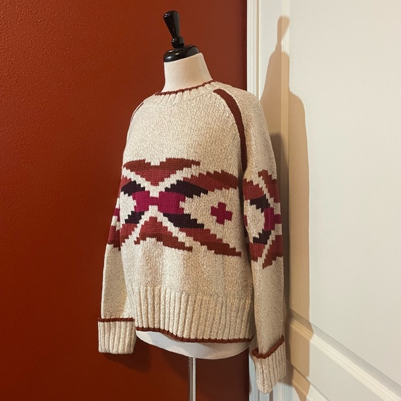 Smartwool x CHUP Women’s Aztec Geometric Outdoor Wool Blend Chunky Knit Sweater - Picture 1 of 6